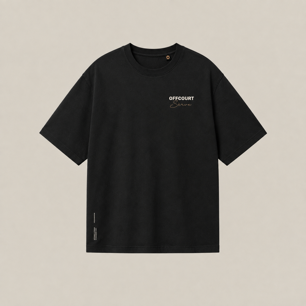 OFFCOURT Sèrve Oversized Tee — Black