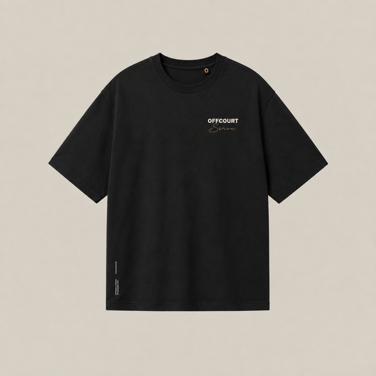 OFFCOURT Sèrve Oversized Tee — Black