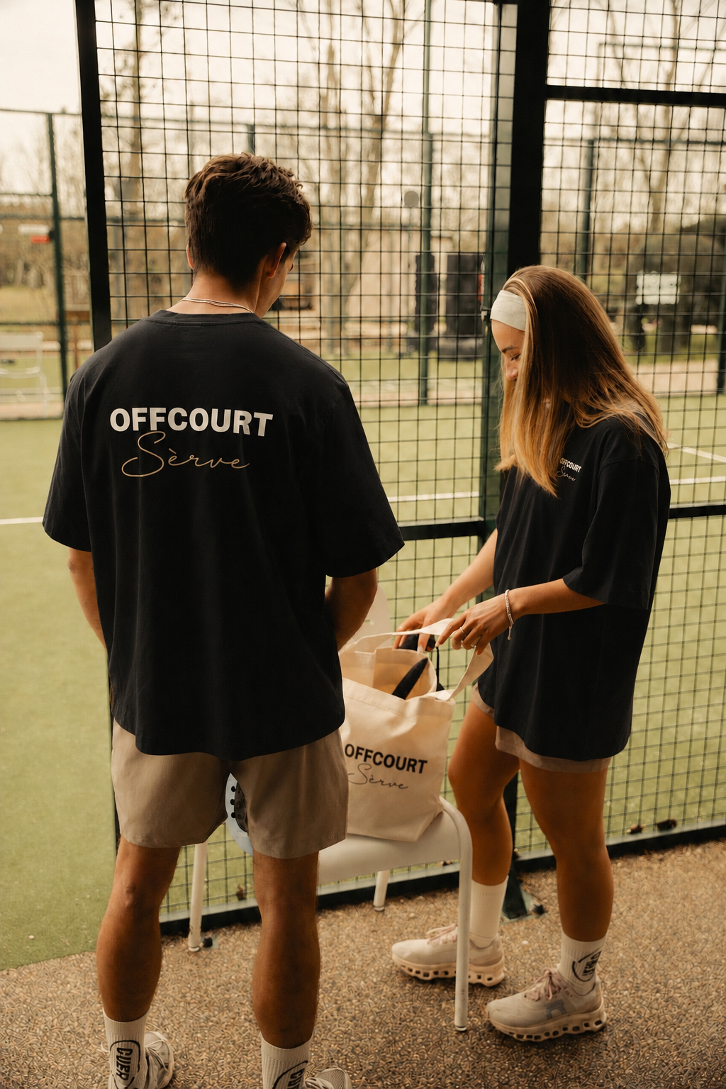 OFFCOURT Sèrve Oversized Tee — Black