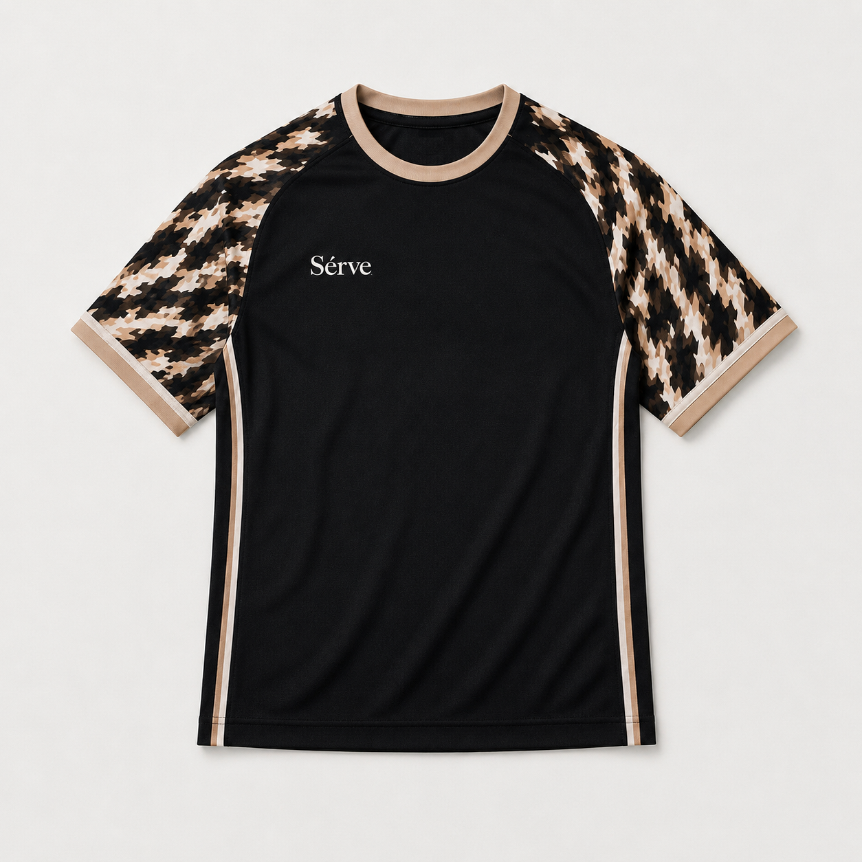 SÈRVE WORLD RACQUET CLUB SAWTOOTH TEE - Black