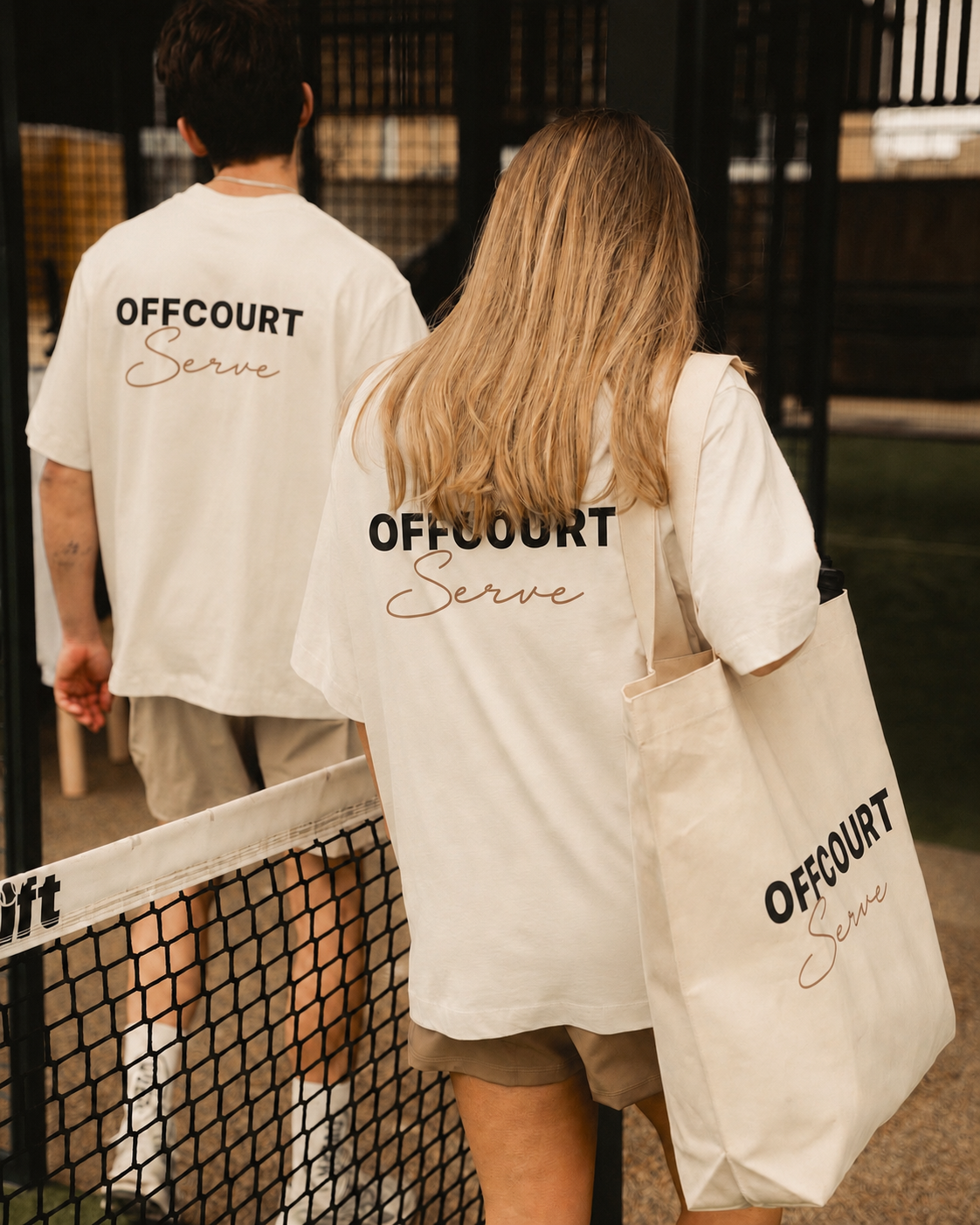 OFFCOURT Sèrve Oversized Tee — Ivory
