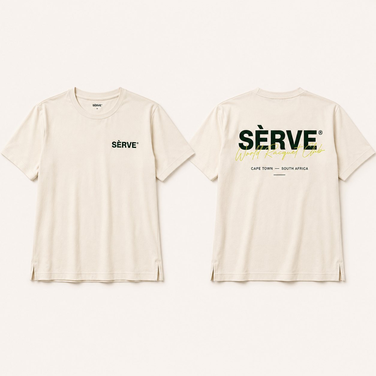 SÈRVE WORLD RACQUET CLUB COURT TEE - White