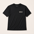 SÈRVE WORLD RACQUET CLUB COURT TEE - Black