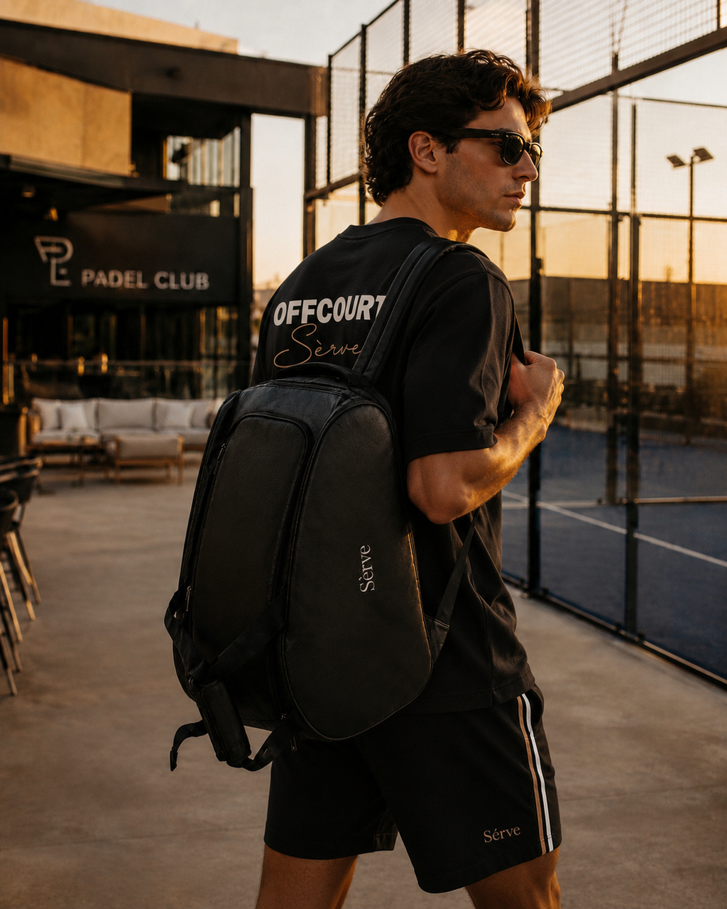 The Club Padel Backpack — Black