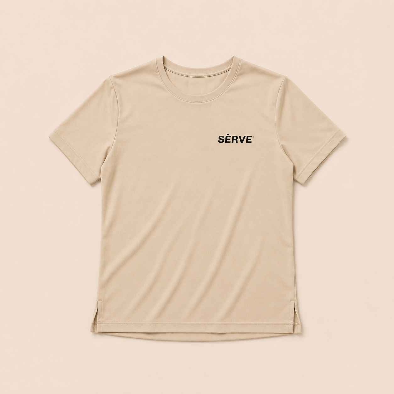 SÈRVE Women’s World Racquet Club Performance Tee — Sand