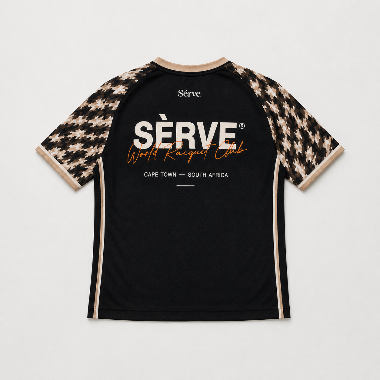 SÈRVE WORLD RACQUET CLUB SAWTOOTH TEE - Black