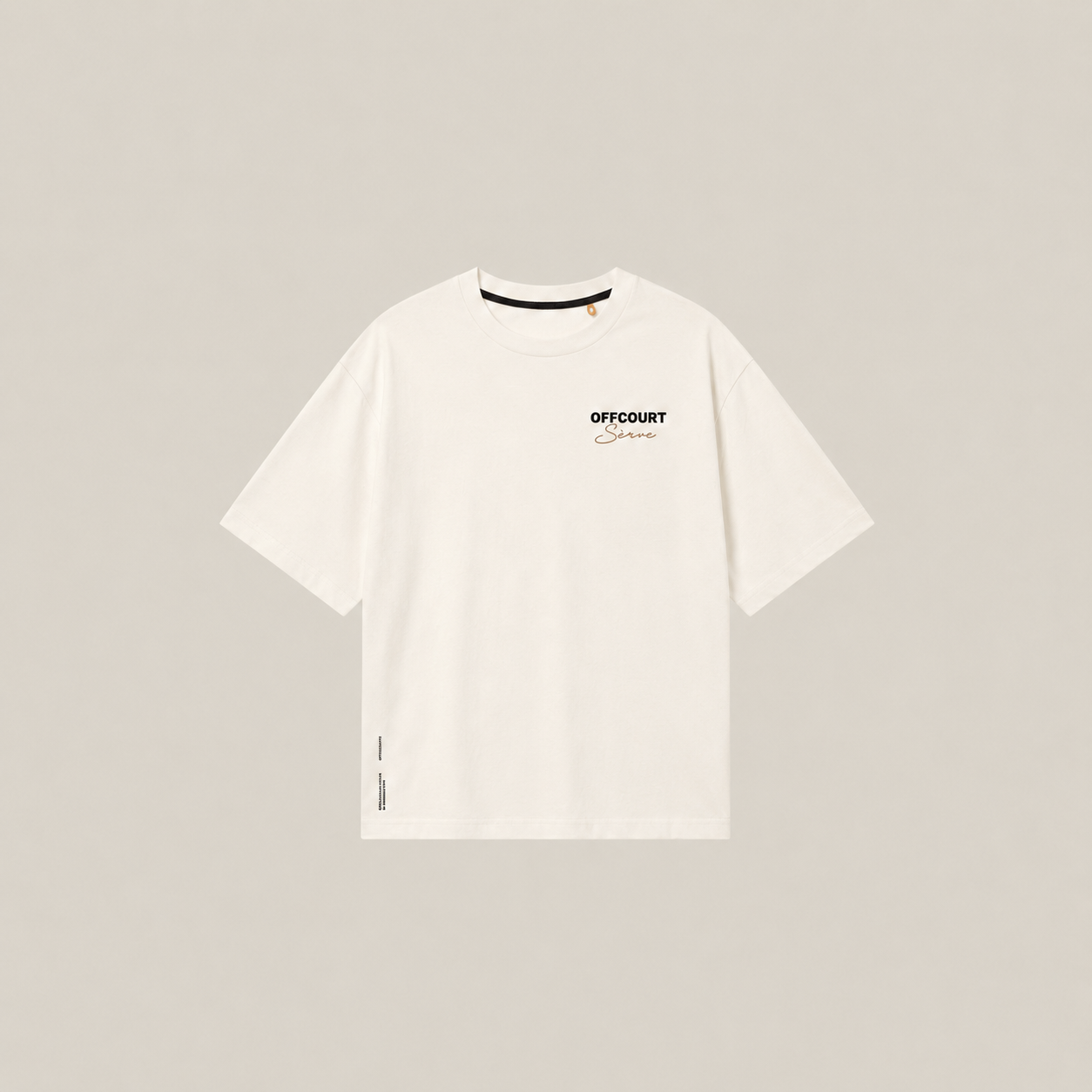 OFFCOURT Sèrve Oversized Tee — Ivory