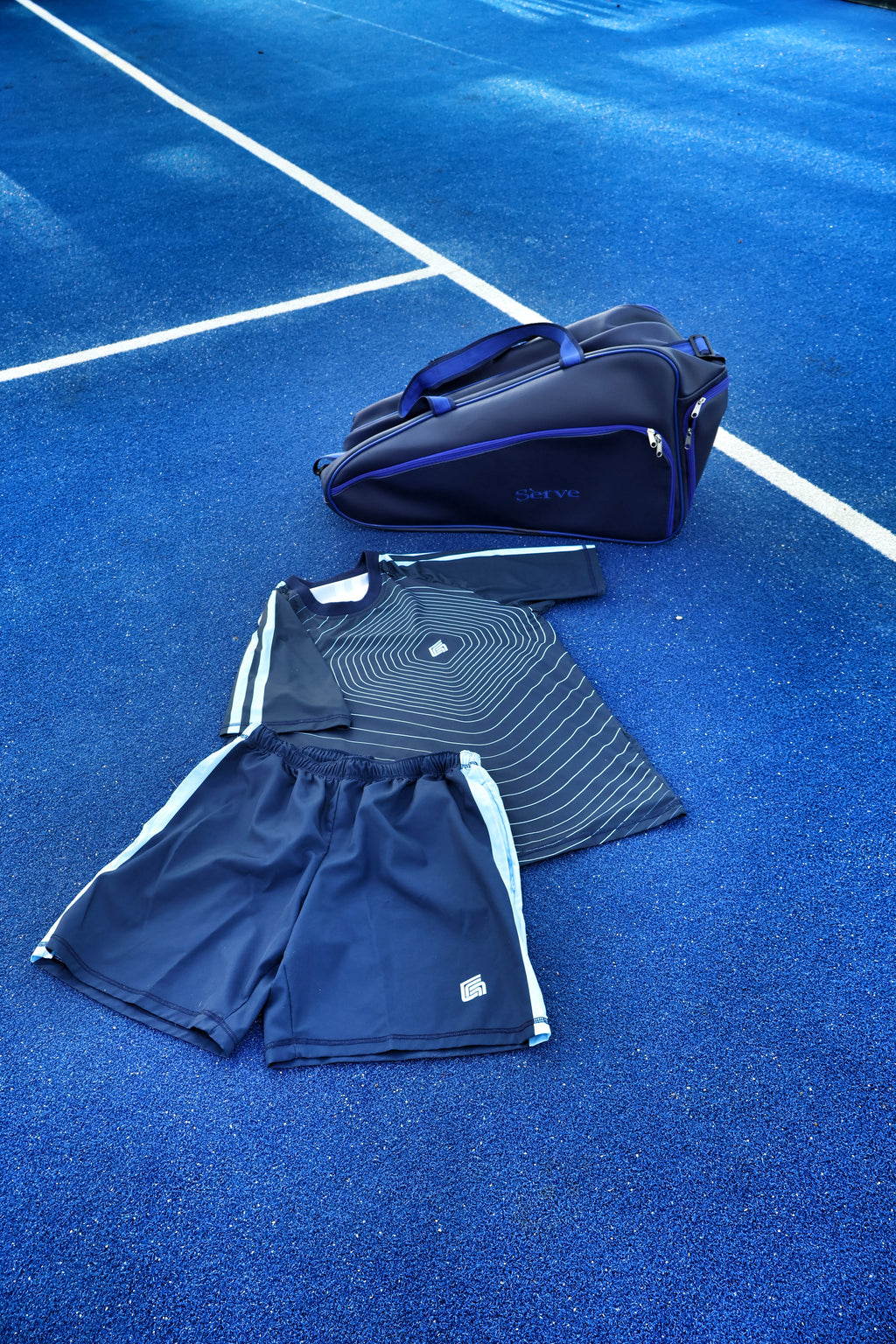 Sèrve Midnight Racquet Bag – Deep Navy with Blue Accents