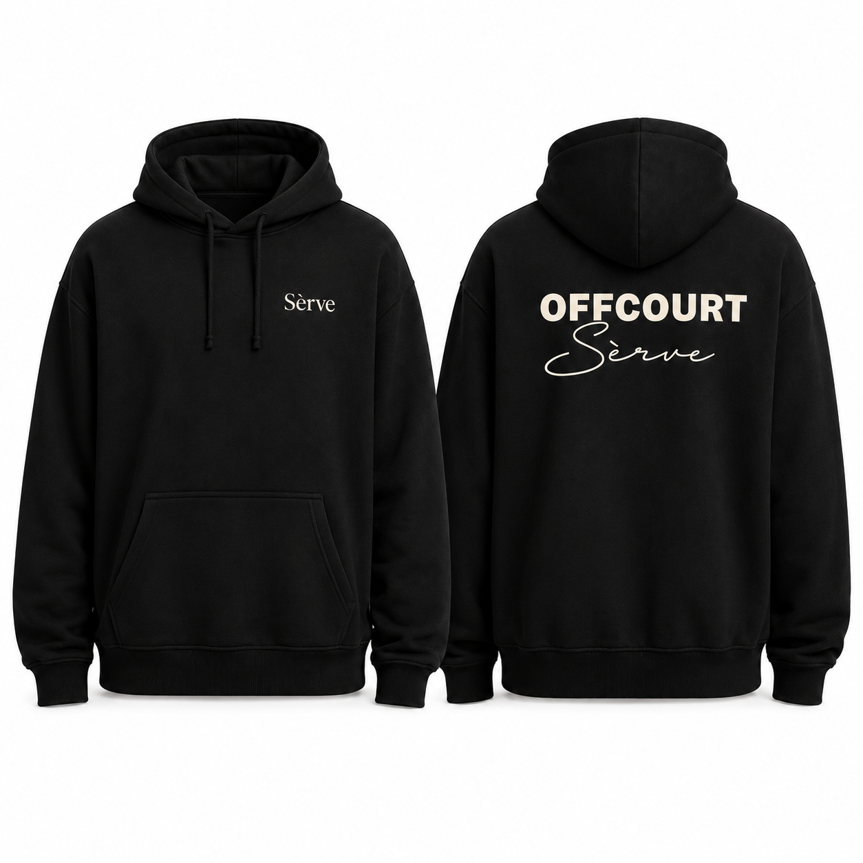 OFFCOURT Sèrve Hoodie — Black
