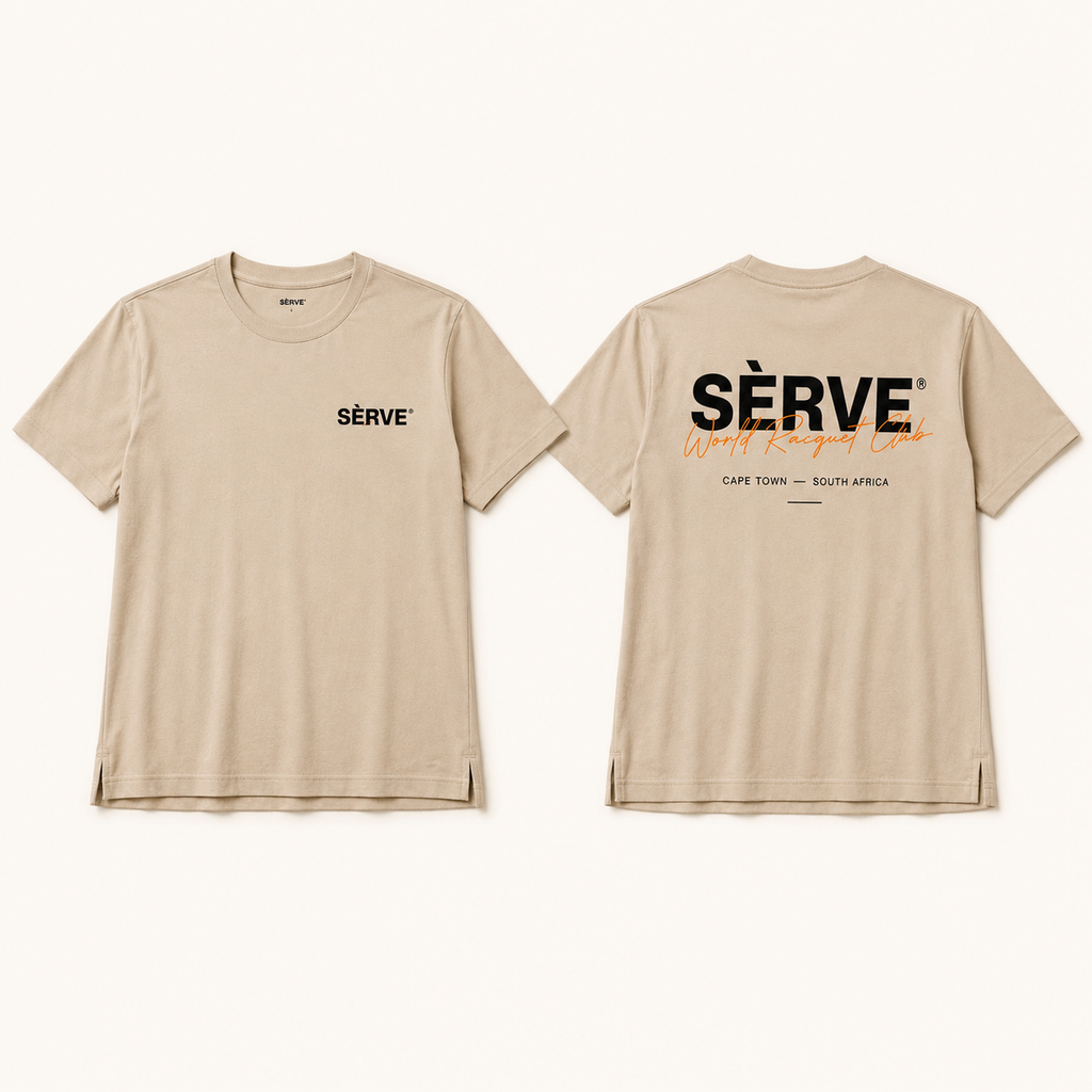 SÈRVE WORLD RACQUET CLUB COURT TEE - Sand