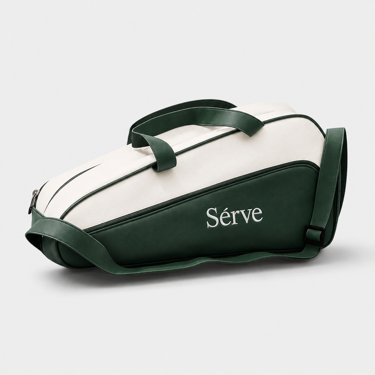 Sèrve SW19 Racquet Bag – Forest Green & White